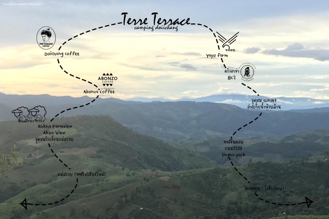 Terre Terrace Glamping - Doichang Ban Huai Khai Ngoại thất bức ảnh