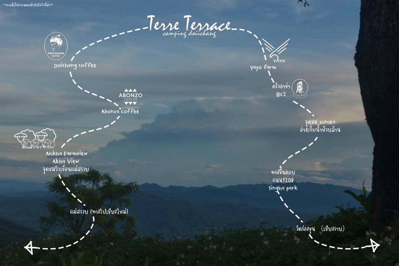 Terre Terrace Glamping - Doichang Ban Huai Khai Ngoại thất bức ảnh